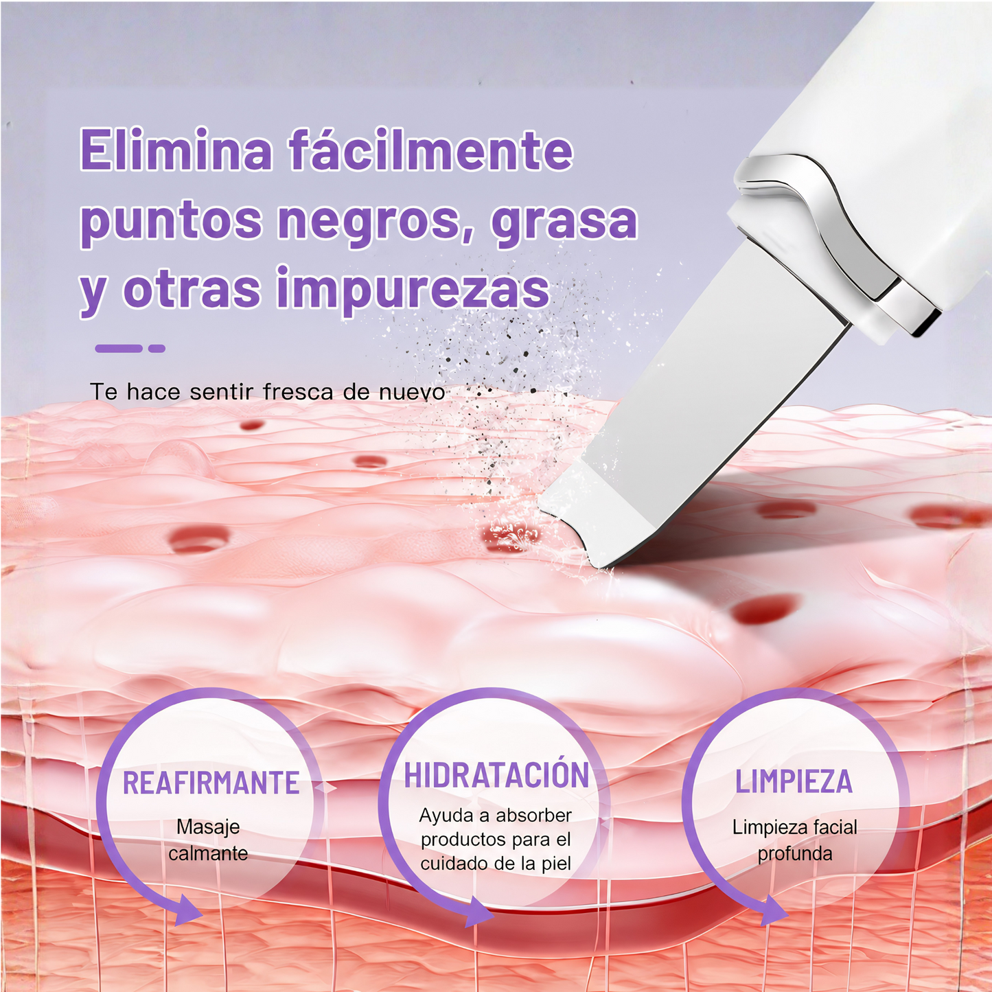 Limpiador facial ultrasonico