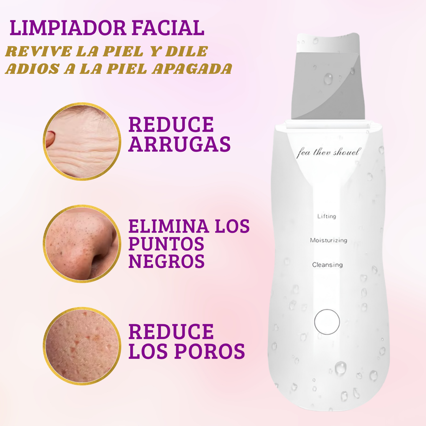 Limpiador facial ultrasonico